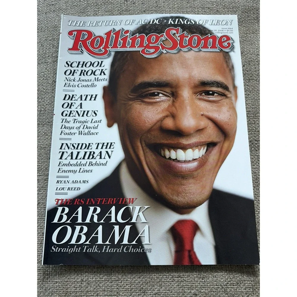 Lot of 3! Y2k Vintage Rolling Stone Barack Obama U.S. President Cover Story